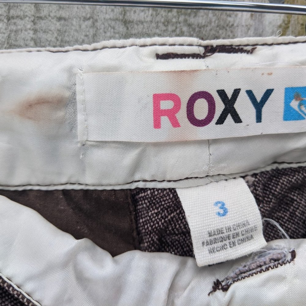 Roxy Sparkly Brown Long Short - Picture 2 of 8